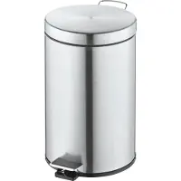 0 0 Pedaalemmer, 12 liter, Ø 260 x H 420 mm, rvs