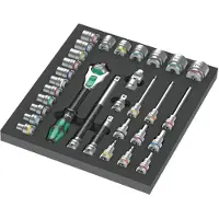 Wera 05150112001 9722 31-delige 8000 C Zyklop Set In Schuimstof Inleg - 1/2"