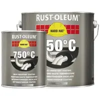 Rust-Oleum Hard Hat Hittebestendige Lak - Zwart - 2,5L