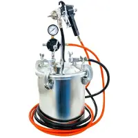 Airpress Drukvat Verzinkt 8.5 L + Verfspuit - 45202