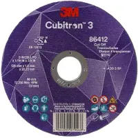 3M Cubitron 3 Doorslijpschijf - 125mm X 1,6mm X 22,23mm - K36 - T41 (25 Stuks)