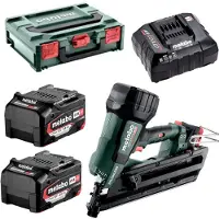 Metabo NFR 18 LTX 90 BL 18V Accu Tacker Set (2x 4.0Ah Accu) In MetaBOX - 50-90mm