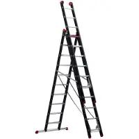 Altrex Mounter ZR 3072 Reformladder - Aluminium - 3 X 10 Sporten - Max. Werkhoogte 7,5m - Met Stabiliteitsbalk