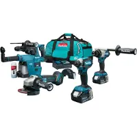 Nobrand DLX4194TX1 LXT 18V 4-Delige Combiset voor Allround tot Zwaar Boor-, Schroef- en Slijpwerk (gereedschapset)