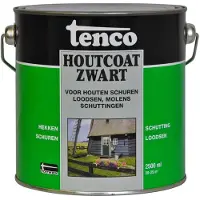 Tenco Houtcoat Teervrij Zwart 2,5 LTR