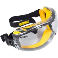 DeWalt Dpg82-11D Eu Veiligheidsbril Incl. Anticondens-Bescherming Zwart Geel Din En 166