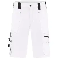 Workman 9083 STRETCH Bermuda P2S Werkbroek - Wit / Grijs - Maat 48 (33/32)