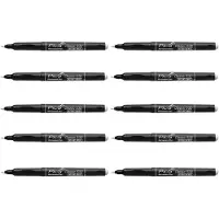 PICA Permanent marker Classic 532, wit, ronde punt 1-2 mm, watervast, geurvrij, 10 stuks