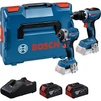 Bosch Professional 18V Toolkit - Gereedschap Combiset - GSR 18V-65 + GDR 18V-215 + 2x GBA 18V 5.0 Ah + GAL 18V-40 lader