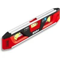 Sola T PRO Torpedo Magneetwaterpas 23cm - 01430701 - Tot 0.25 m - rood