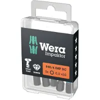 Wera 05057646001 Inbus-bit Aandrijving: 1/4 (6,3 mm) Uitvoering: Inbus 6 50 mm