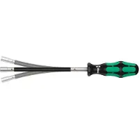 Wera Tournevis pour colliers de serrage, Cote s/plats : 7 mm, Long. de la lame 167 mm, Long. totale 265 mm