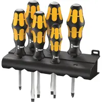 Wera 05018282001 6 Delige Kraftform Plus Schroevendraaierset Met Slagkop - S/PH
