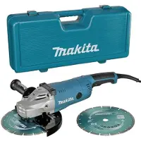 Makita GA9020RFK3 Haakse Slijper Incl. 2 Diamantzaagbladen In Koffer - 2200W - 230mm - Softstart