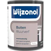 Wijzonol Muurverf Voor Buiten Zijdeglans 1 LTR - Lichte Kleur|2