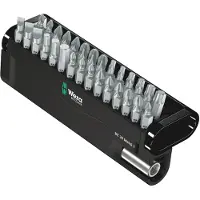 Wera Bit-Check 30 Metal 1 05057434001 Bitset 30-delig Plat, Kruiskop Pozidriv, Kruiskop Phillips, Inbus, Binnen-T-profiel