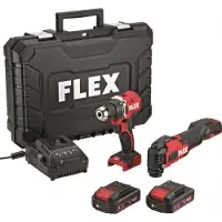 Flex DD LD+MT 18-ECTC/2.5 18V Accu Multitool + Boorschroefmachine (2x Accu) In Koffer