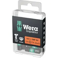 Wera 05057627001 1/4" Torx Impaktor Diamant Bit - T40 X 25mm (10st)