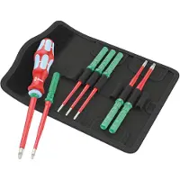 Wera Kraftform Kompakt VDE Stainless 8 extra slim 1 Wisselklingset Elektronica