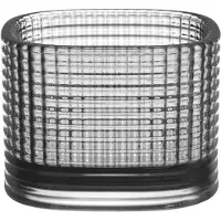 Orrefors Magica Kaarshouder Super Circle 50 Mm Grijs - Kandelaars Glas Grey - 6541017