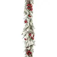 Mica Decorations Guirlande Belfort Besneeuwd Met Decoratie 178 Cm