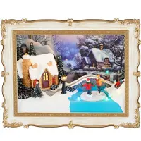 Luville Frame winter scenery battery operated l24,5xb10,5xh20 cm