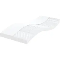 vidaXL Schuimmatras Wit 90x190 cm 7-Zone Hardheid 20 ILD