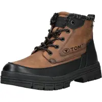 Tom Tailor Veterboots cognac / zwart