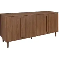 Sweeek Vintage dressoir houtdecor 4 deuren 160cm Walnoot
