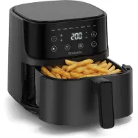 Brabantia Airfryer XL - 4 liter - Digitaal Touchscreen - 8 Kookprogramma's - Tot 4 Personen - PFAS-Vrij - 80ºC tot 200ºC - 1700 Watt - BBEK1134