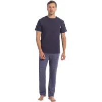 Ten Cate Pyjama set indigo check maat XL