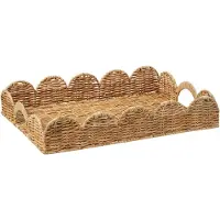 Pick a Poppy Classic Scallop dienblad Natural, 30x40 cm