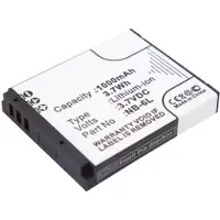123accu Canon NB-6L / NB-6LH / 8724B001 accu (3.7 V, 1000 mAh, huismerk)