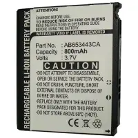 123accu Samsung AB603443CA / AB603443AA accu (800 mAh, huismerk)