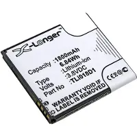 123accu Alcatel TLi018D1 / TLi018D2 accu (1800 mAh, huismerk)