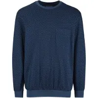 Schiesser Pyjama lang 'Comfort Essentials' blauw / enziaan