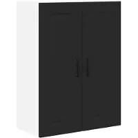 vidaXL Wandkast PORTO Zwart 60 x 31 x 80 cm Bewerkt hout