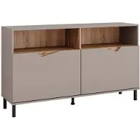 Vicco Marelle Sideboard – 140 x 81.3 cm met 2 deuren Grijs/Artisan