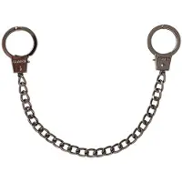 Banned - Chained Mini Handcuffs Charm Sleutel/broekketting - Grijs