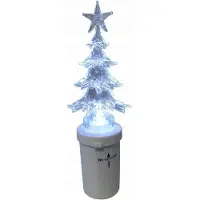Cortina LED Znicz Wkład Biała Choinka 16,5 cm - Baterijen Inbegrepen