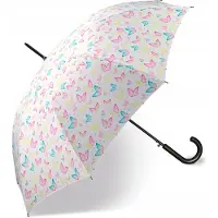 Happy Rain Watercolors Lange Paraplu met Automatische Opening