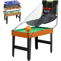 SPORTNOW Multi-Gaming Ball Table MDF, Kunststof 134L x 108B x 144H cm Walnoot