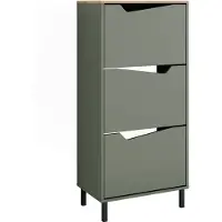 Vicco Marelle Schoenklaprek – 60 x 129.5 cm met 3 compartimenten Groen/Kunstzinnig