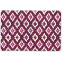 MuchoWow Deurmat 90x60 cm - Droogloopmat Bordeaux - Patroon - Abstract - Mat voor binnen - Schoonloopmat - Deurmatten met print - Inloopmat