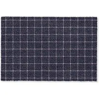 MuchoWow Deurmat 90x60 cm - Droogloopmat Plaid - Patroon - Blauw - Roze - Mat voor binnen - Schoonloopmat - Deurmatten met print - Inloopmat
