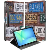 B2Ctelecom Book Case Hoesje met Standaard Kentekenplaten Samsung Galaxy Tab S10 FE Plus