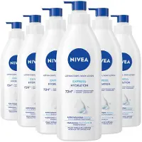 Nivea 6x Bodylotion Met Pomp Express 400 Ml