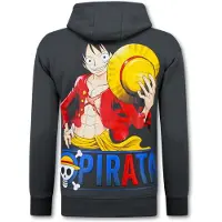 Top Star Oversized hoodie met capuchon one piece pirata print