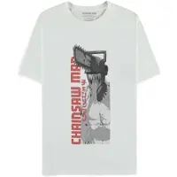 Difuzed Chainsaw Man - Denji Heren Tshirt - L - Wit