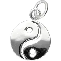 MOOYE ® - Collectie Zilveren Yin Yang open ketting hanger